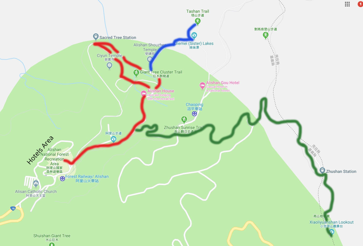 Alishan Map